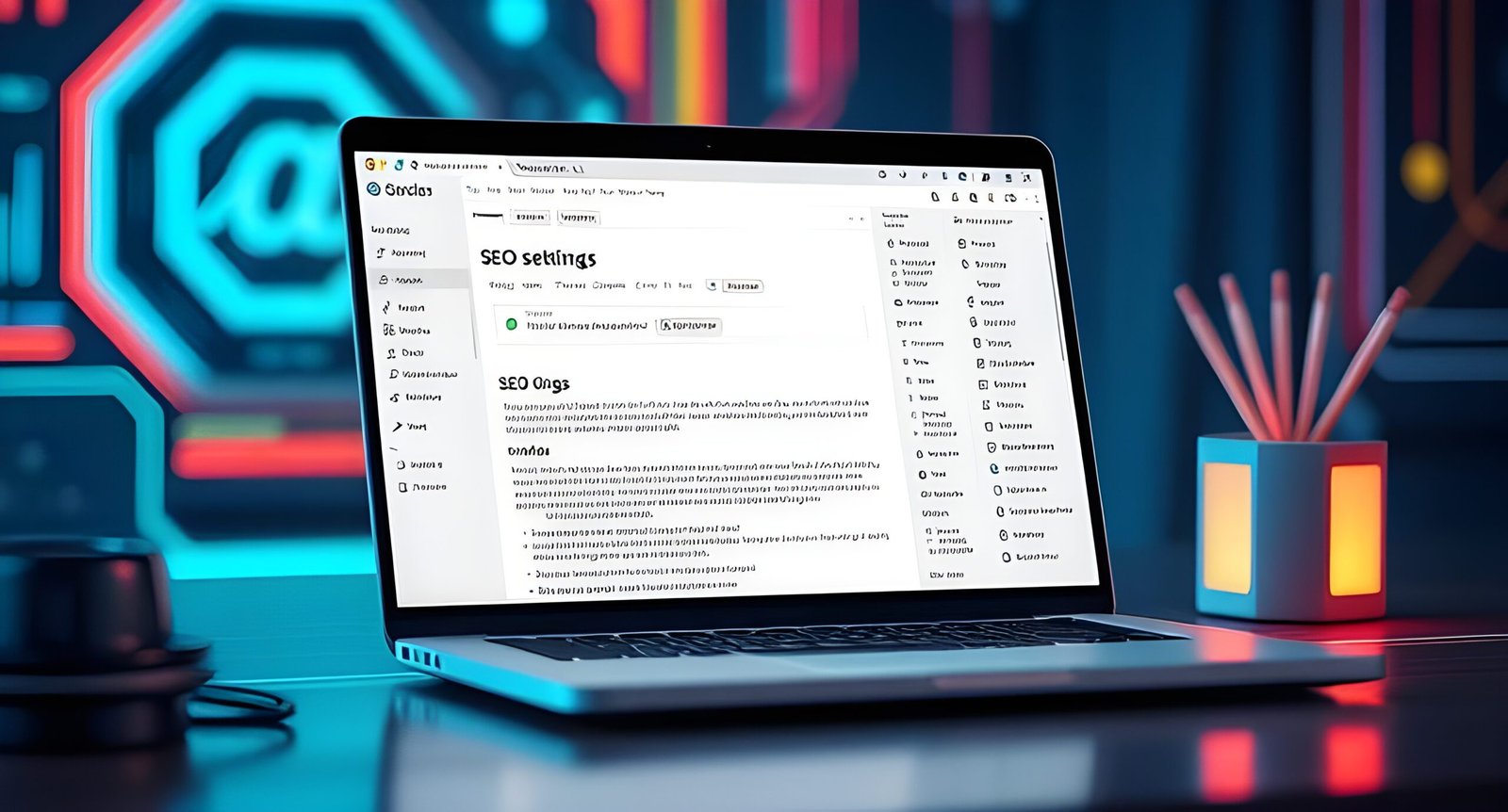 The image trying to sum up blog post wordpress seo