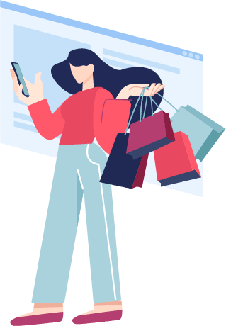 Website research and development illustration