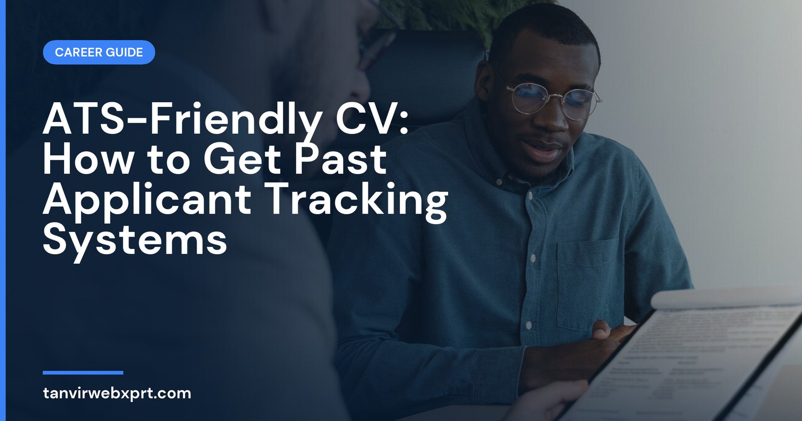 Recruiter reviewing a CV document during the hiring process