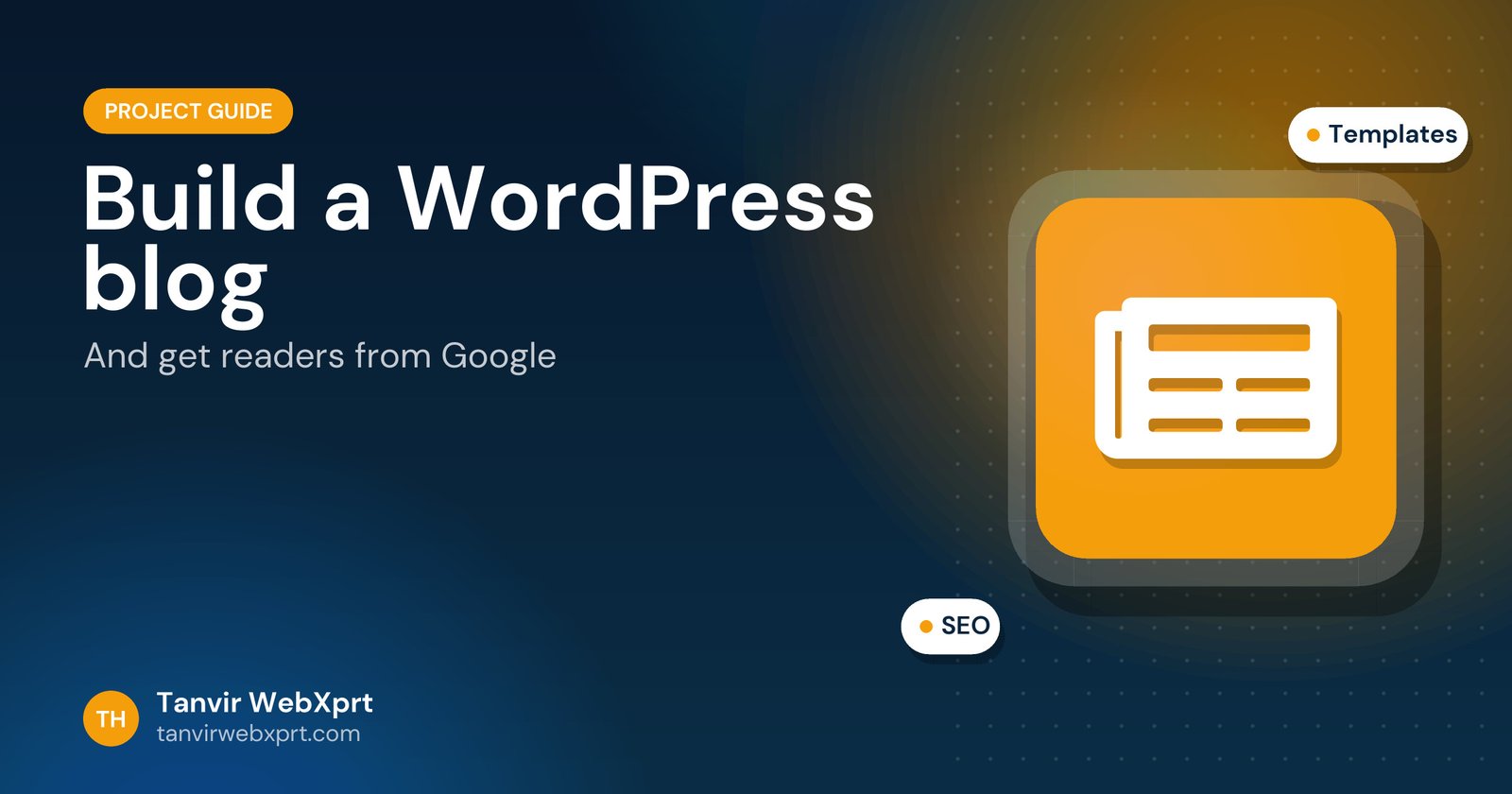 Card: how to build a blog with WordPress