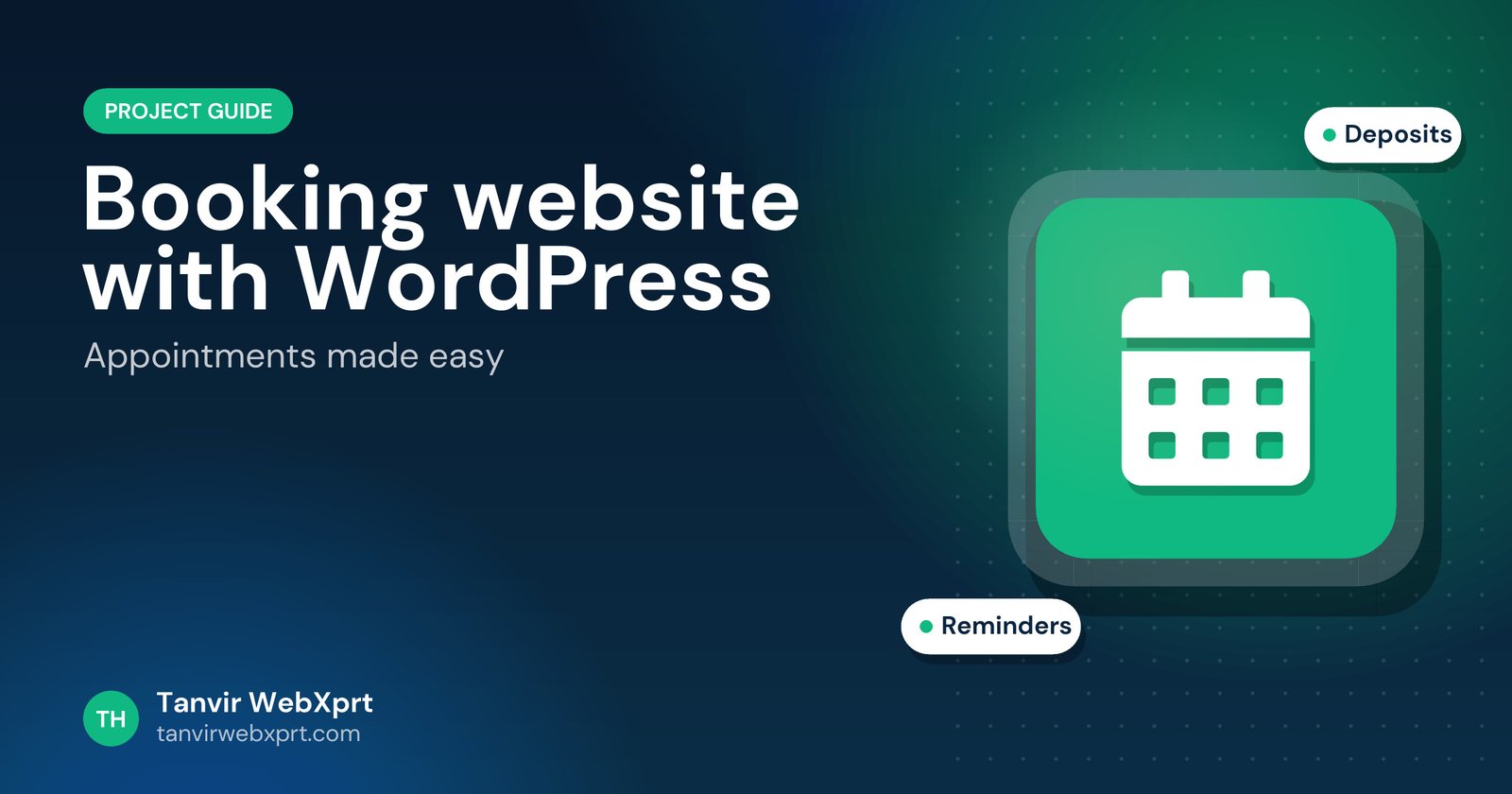 Card: build a booking website with WordPress