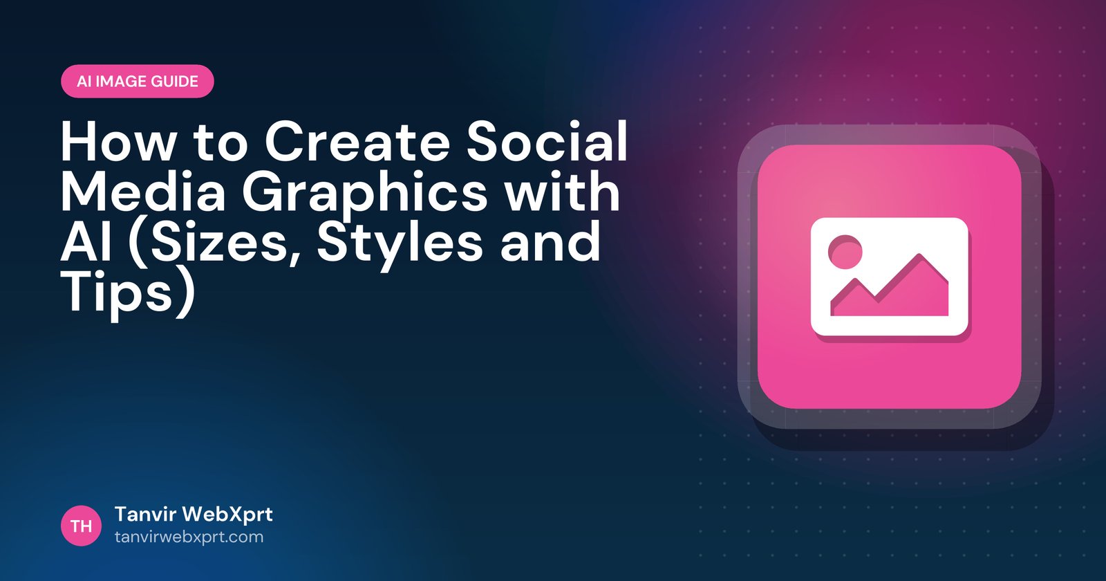 Guide to creating social media graphics with an AI image generator