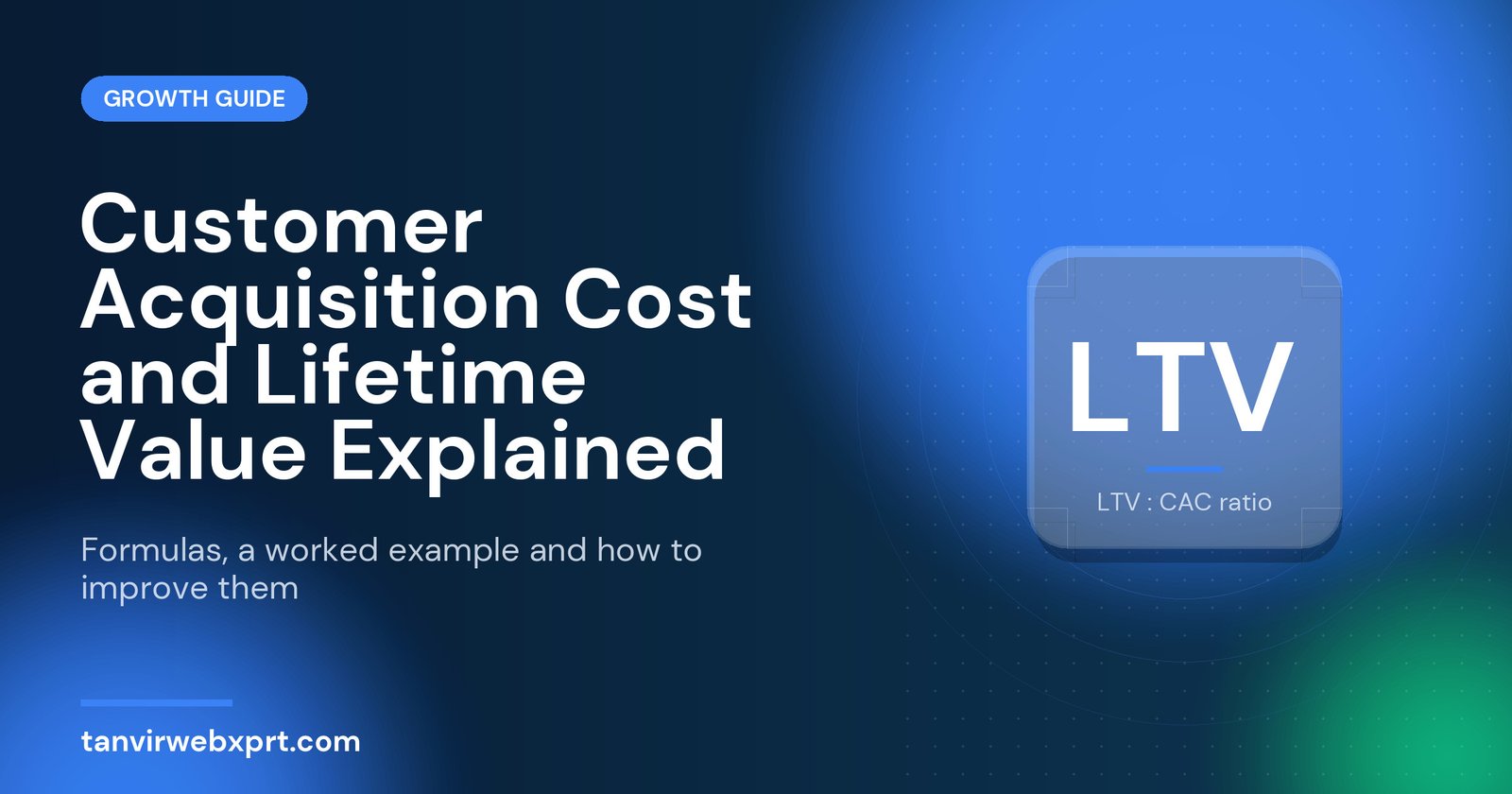 Customer acquisition cost and lifetime value explained guide cover