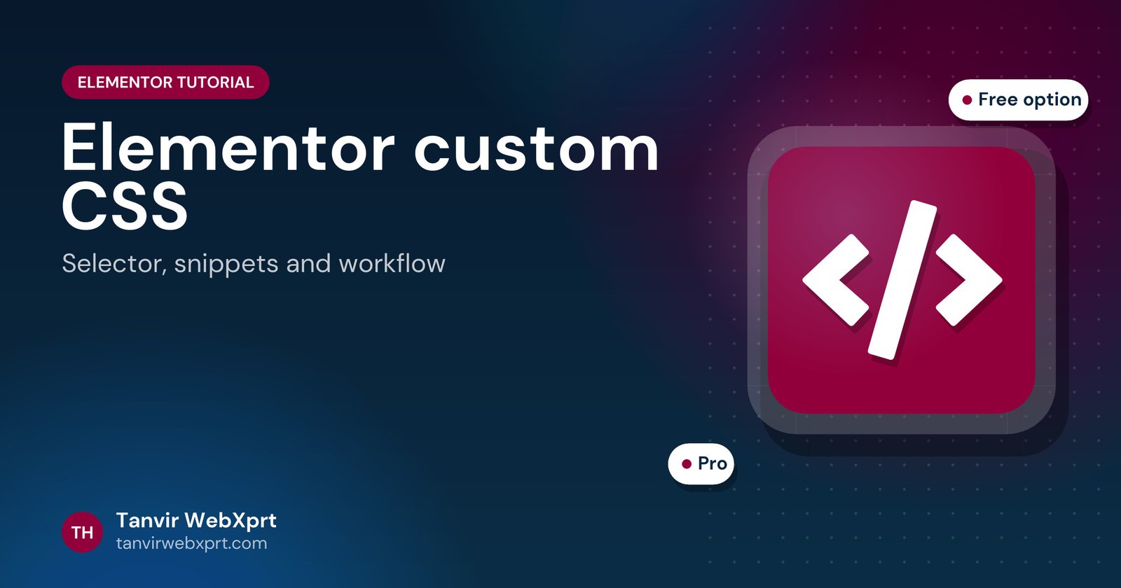Card: Elementor custom CSS tutorial