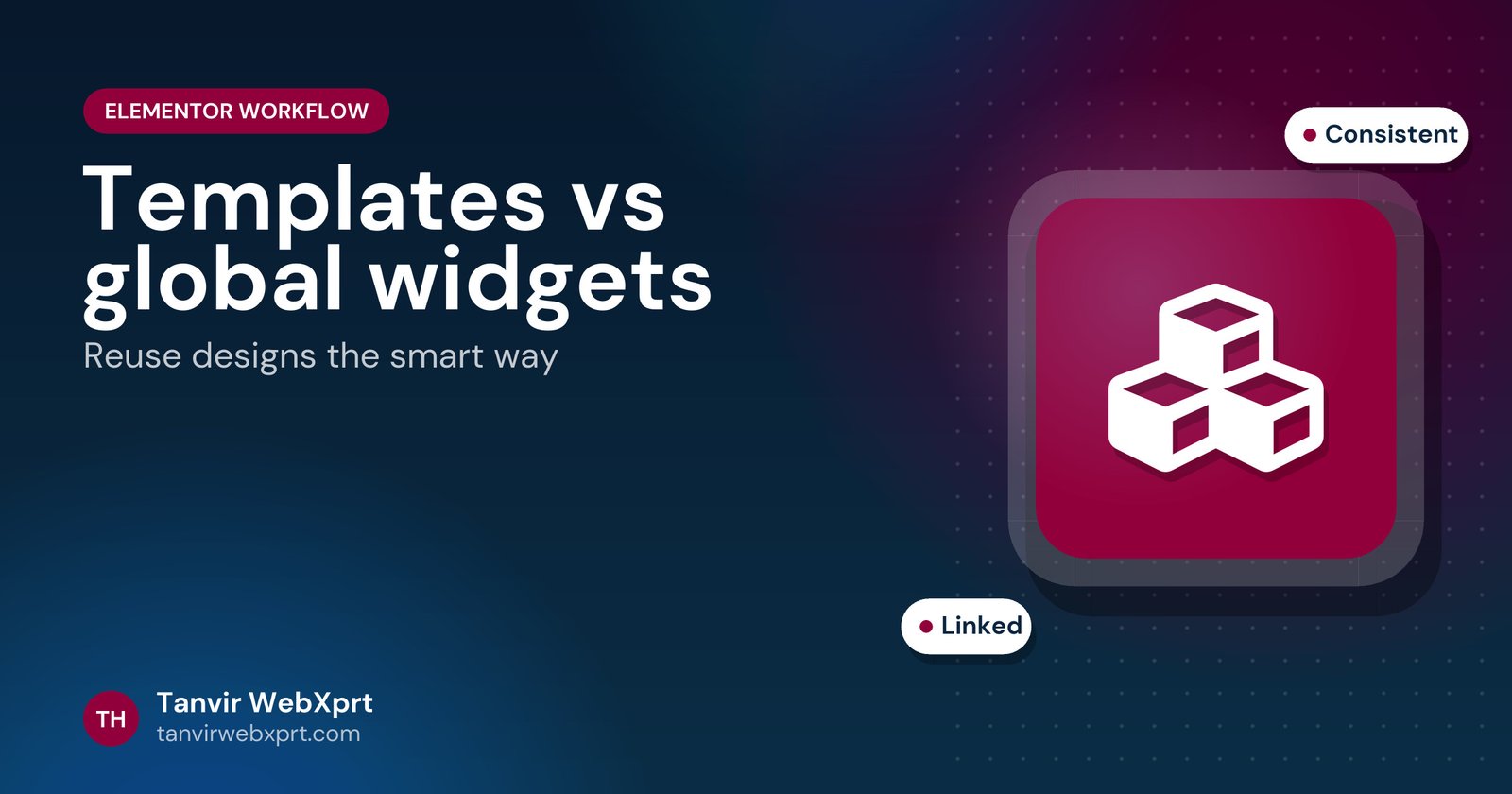 Card: Elementor templates vs global widgets