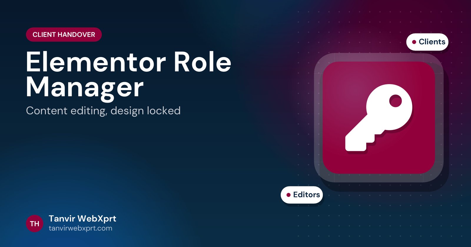 Card: Elementor Role Manager for client editing