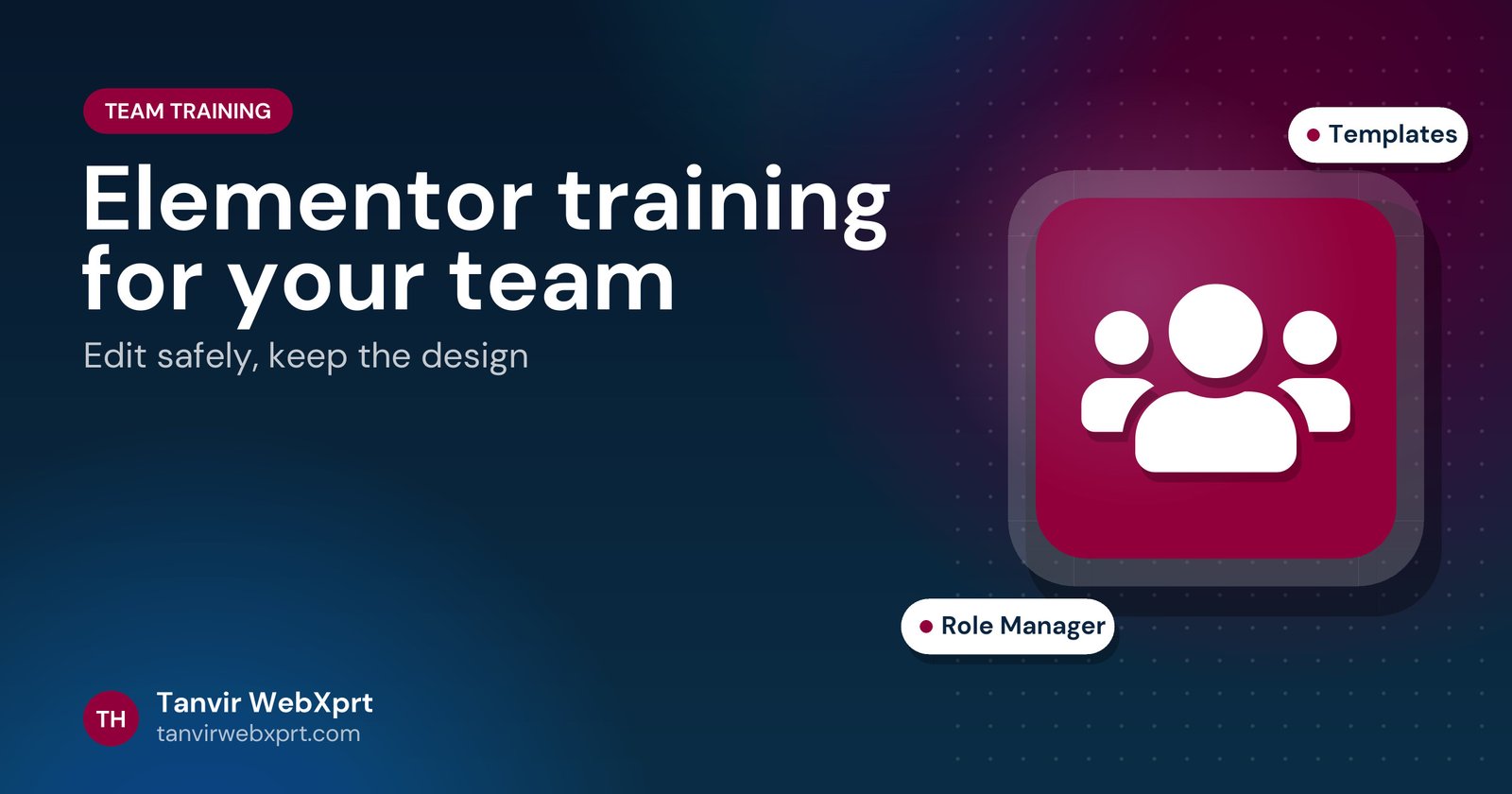 Card: Elementor training for teams and staff
