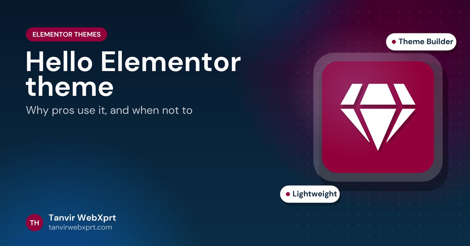 Card: Hello Elementor theme explained