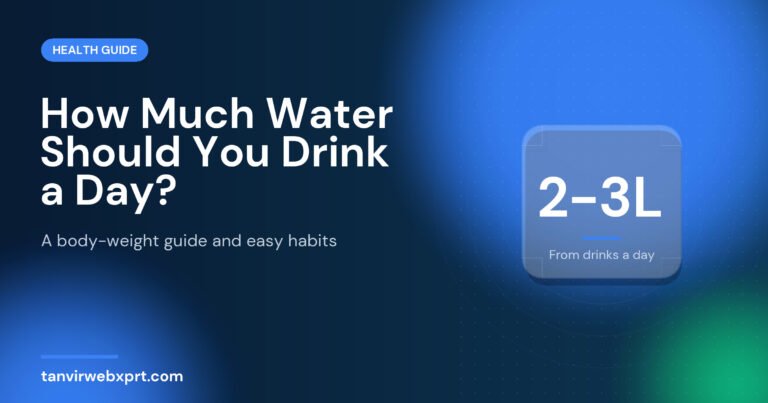 How much water to drink a day guide with a body-weight table