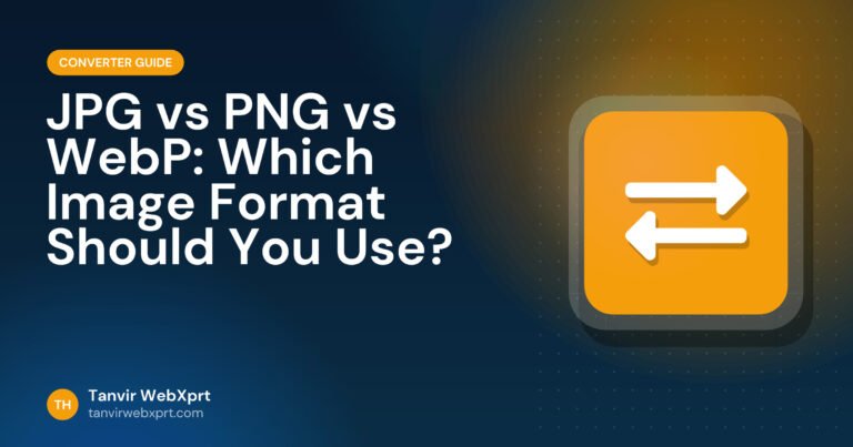 Comparison of JPG, PNG and WebP image formats
