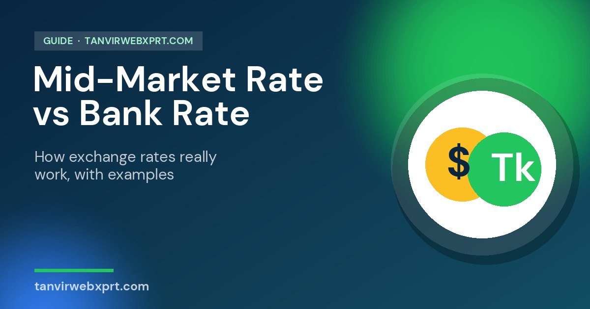 Explainer comparing the mid-market exchange rate and bank exchange rates