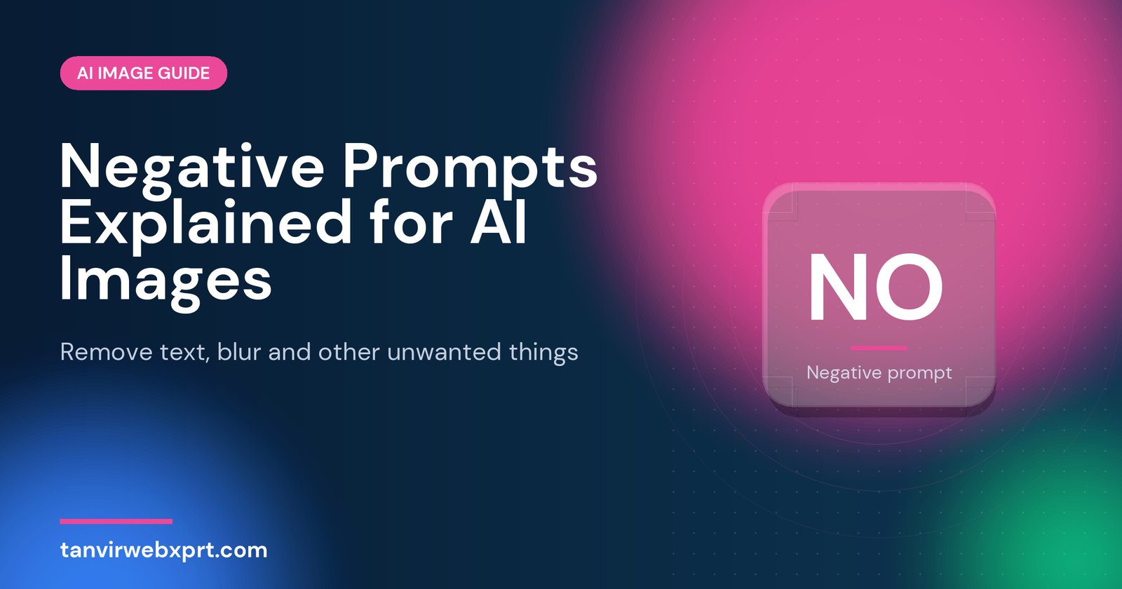 Negative prompts explained for AI image generators