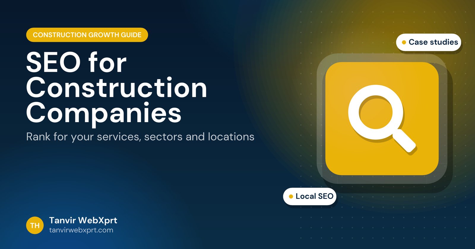 Guide cover: SEO for construction companies