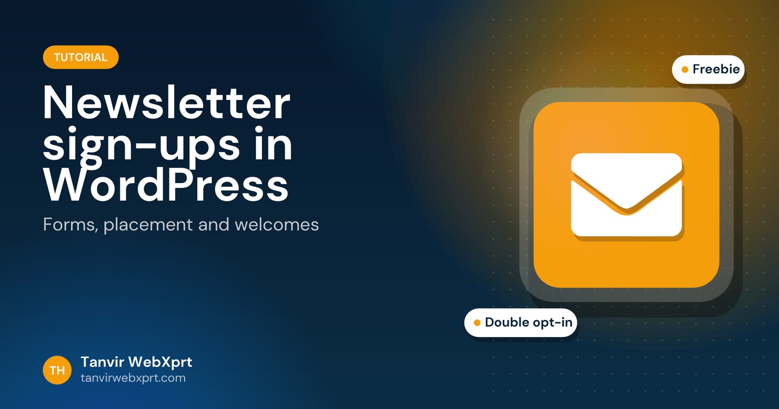 Card: add a newsletter sign-up to WordPress