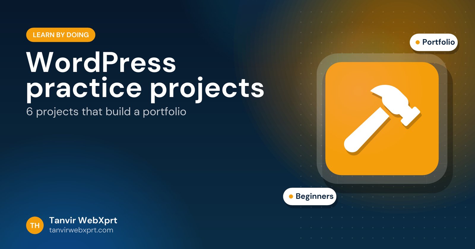 Card: WordPress practice projects for beginners