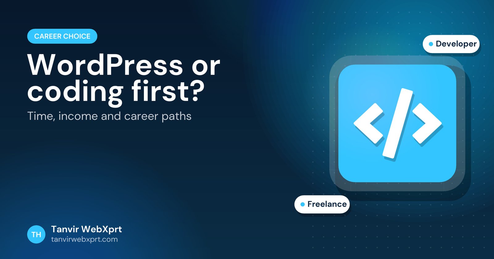 Card: WordPress or coding, which to learn first